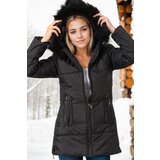Dewberry Z6668 WOMEN'S COAT-DARK BLACK Cijene