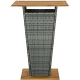 In barski stol sivi 80x80x110 cm poliratan i masivno drvo bagrema Cijene