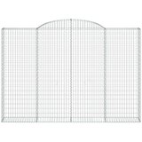  Obokane gabion košare 2 kosa 300x30x200/220 cm pocinkano železo, (20757866) | Shoptok.si