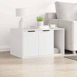 vidaXL Omara za mačje stranišče bela 80x50x45 cm inženirski les | Shoptok.si