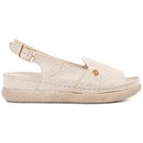 GOODIN Beige sandals with leather insole | Shoptok.si