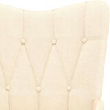  Gugalni stol s stolčkom krem blago, (20939447) | Shoptok.si