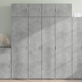  Visoka komoda siva boja betona 80 x 42,5 x 185 cm drvena | shoptok.hr
