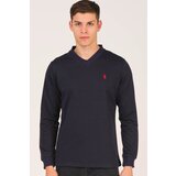 Dewberry V4002 V COLLAR MEN'S SWEATSHIRT-LACİVERT | Shoptok.si