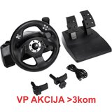 Gembird STR-M-40 **7-in-1 RACEMASTER racing wheel (PC/PS3/PS4/XBOX360/XBOXONE/SWITCH/ANDROID)(5599) | ePonuda.com