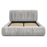 Bobochic Paris Sivi tapecirani bračni krevet s prostorom za odlaganje s podnicom 180x200 cm Blair – | shoptok.hr