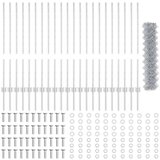vidaXL Set vrtne ograje Set 2 Pocinkano jeklo 25 x 1 m Vzdržljivo Cene