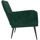  Fotelja tamnozelena 62 x 79 x 79 cm baršunasta | shoptok.hr