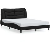  Okvir za krevet bez madraca Hvar crni 140x200 cm od umjetne kože | shoptok.hr