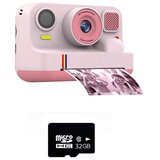 INF K12Pro Instant barvni fotoaparat s tiskalnikom Bluetooth Pink, (5000324313) | Shoptok.si