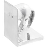 vidaXL Knjižni podstavki Set 2 Srebrna Aluminij 11 x 14 x 25 cm | Shoptok.si