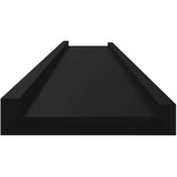  Zidne police 2 kom crne 115 x 9 x 3 cm | shoptok.hr