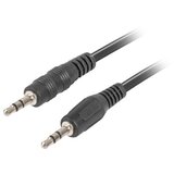 Lanberg Cable Estereo Jack 3,5 mm macho/Jack 3,5 mm macho 2m črnec, (21396094) | Shoptok.si
