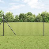 vidaXL Stebri za ograjo 52 kosov Siva Ø32 mm 190 cm Galvanizirano jeklo Cene