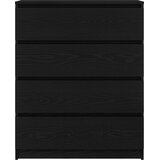  Komoda crni hrast 80x35x99 cm od konstruiranog drva | shoptok.hr