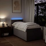 vidaXL Box spring postelja z vzmetnico taupe 90x190 cm blago | Shoptok.si