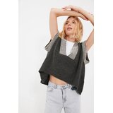 TRENDYOLMILLA Ženski duks TWOAW21BZ0014, Antracit-Siva Cene