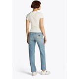 Tommy Jeans Majica safir / temno rumena / mandarina / bela | Shoptok.si