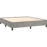  Box spring postelja z vzmetnico svetlo siva 180x200 cm žamet, (20788941) | Shoptok.si