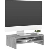 vidaXL stojalo za zaslon sivo sonoma 42x24x13 cm konstruiran les | Shoptok.si