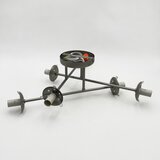  Plafonski luster MALENA 6xE14/5W/230V mat hrom/prozirno | Eponuda.com