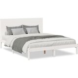  Dugi okvir kreveta bez madraca bijeli 140 x 220 cm masivno drvo | shoptok.hr