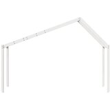 Krov za dječji krevet bijeli 203x80,5x142 cm masivna borovina | Eponuda.com