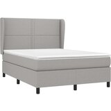  Box spring postelja z vzmetnico svetlo siva 140x200 cm blago, (20723517) | Shoptok.si
