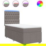 Maison Chic Box spring postelja - Vzmetna postelja z vzmetnico taupe 90x200 cm blago SL23022, (21880284) | Shoptok.si