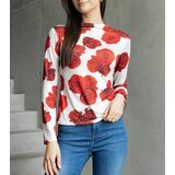 Gemre Beige blouse decorated with Amaya print | shoptok.hr