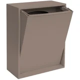 Svetlo rjav koš za smeti za ločevanje odpadkov/stenski iz reciklirane plastike Recycling Box –