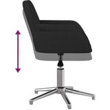  Okretna uredska stolica od tkanine crna | shoptok.hr