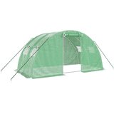  Staklenik s čeličnim okvirom zeleni 8 m² 4 x 2 x 2 m | shoptok.hr