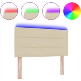  LED uzglavlje s linijama dizajna krem 100 cm tkanina | shoptok.hr