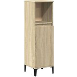 vidaXL Kopalniška omarica sonoma hrast 30x30x100 cm inženirski les | Shoptok.si