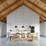  Obesna svetilka CASCO črna/naravni les, (21571557) | Shoptok.si