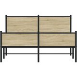 Metalni okvir kreveta bez madraca boja hrasta sonome 140x190 cm | shoptok.hr