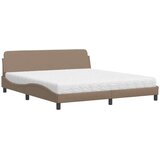vidaXL Krevet s madracem cappuccino 180x200 cm umjetna koža | shoptok.hr