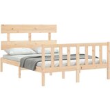  Okvir kreveta s uzglavljem 4FT6 bračni od masivnog drva | shoptok.hr