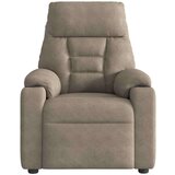 Električni masažni naslanjač taupe mikrovlakna | Shoptok.si