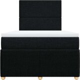  Krevet s oprugama i madracem crni 120 x 200cm od tkanine | shoptok.hr