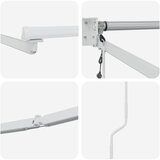  Električni sklopivi okvir tende Bijeli 3 x 2,5 m Čelik | shoptok.hr