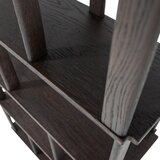 WOOOD Tamno smeđa biblioteka od punog hrasta 90x186x30 cm Riss – | shoptok.hr