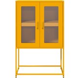 vidaXL Highboard Gorčično rumena 68x39x107 cm Jeklo | Shoptok.si