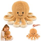  Plišana igračka hobotnica s elastičnim pipcima bež boje 30 cm | shoptok.hr
