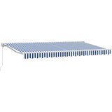  Okvir tende Plava i bijela 400 x 200 cm Poliester s PU premazom | shoptok.hr