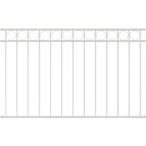 vidaXL Ograjni Panel Bel 1,7x0,8 m Jeklo | Shoptok.si