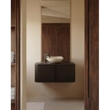 Kave Home Tamno smeđi zidni ormarić za ispod umivaonika u dekoru jasena 90x40 cm Mailen – | shoptok.hr