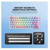  Tastatura Mehanicka Gaming Fantech MK612 Atom x83 AME bela (taro switch) Slike