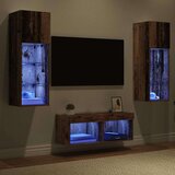 vidaXL TV stene 4 pcs Umetni hrast 40 x 30 x 30 cm Konstruiran les | Shoptok.si